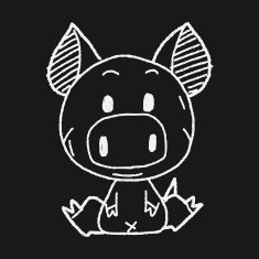 Chinese Zodiac pig doodle drawing N6 free image download