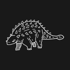 dinosaur doodle N91