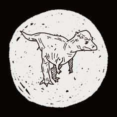 dinosaur doodle N94