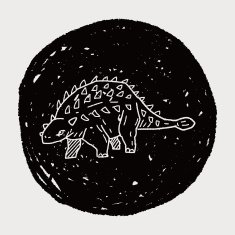 dinosaur doodle N95