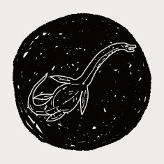 dinosaur doodle N96