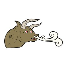 Cartoon Bull Head N8