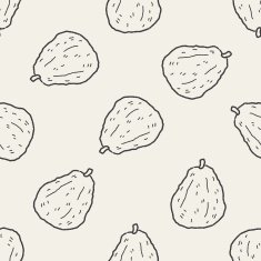 guava doodle seamless pattern background N2
