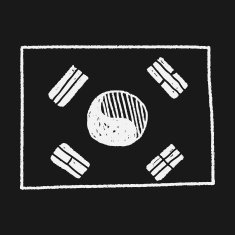 Korea flag doodle N5