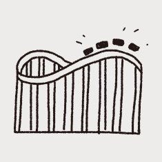 Roller coaster doodle N6