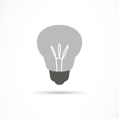 Vector light bulb icon N3
