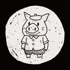 three little pigs doodle N19
