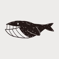 Whale doodle N16