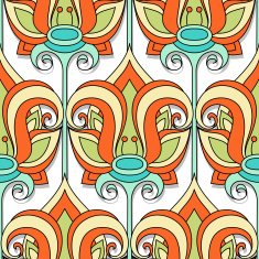 Vector seamless floral pattern N166