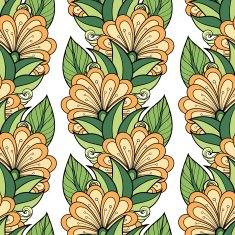 Vector seamless floral pattern N167