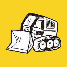 Excavator doodle N24