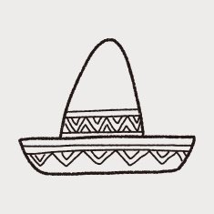 mexican hat doodle N13