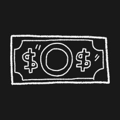money doodle drawing N20