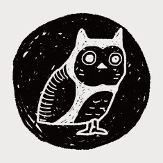 owl doodle N13