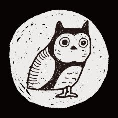 owl doodle N15
