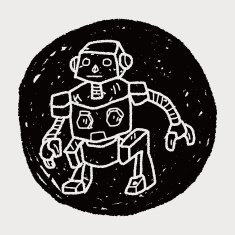 robot doodle N734