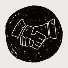 Shake hands doodle N9