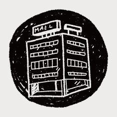 shop mall doodle drawing N4