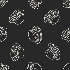 waffle doodle seamless pattern background N5