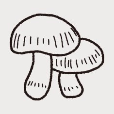 mushroom doodle N43