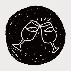 doodle wineglass N6