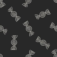 Doodle Gene seamless pattern background N3