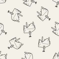 doodle table seamless pattern background N4