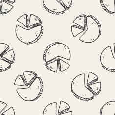 Doodle Pie seamless pattern background N5