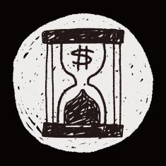 money hourglass doodle N8