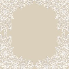 Flower ornament frame