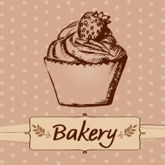 Retro style bakery template