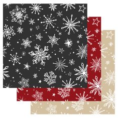 Doodle Snowflakes Seamless Pattern