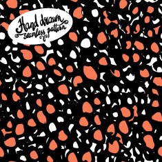 Hand drawn seamless watercolor brush pattern fashionable sophist N10