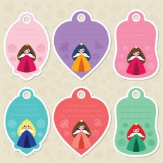 Cute princess gift tags N2