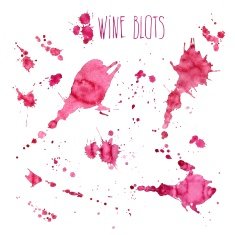 Wine splash and blots concept N6