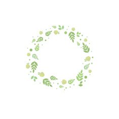 Frame with leaves and apples Vector template for design
