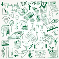 Business doodles collection