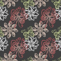 Seamless Floral Pattern (Vector) N35