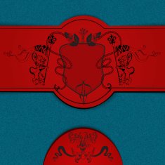 Heraldic colored background