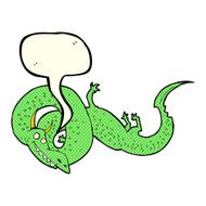 cartoon chinese dragon with speech bubble N11