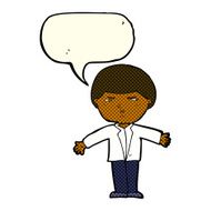 cartoon annoyed man with speech bubble N95
