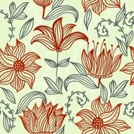 Seamless Floral Pattern N76