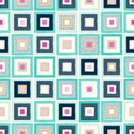 seamless doodle dots square pattern