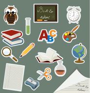 back to school icon set N8