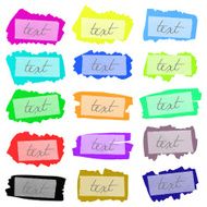 set of painted frames