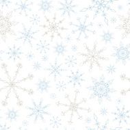 Seamless Snowflake Pattern