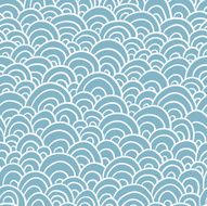 Seamless pattern with waves N17
