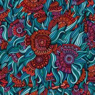 floral ornamental seamless pattern N7