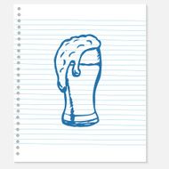 sketch of a beer N12