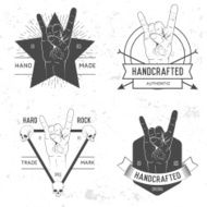 Badge symbol or logotype with hand N35